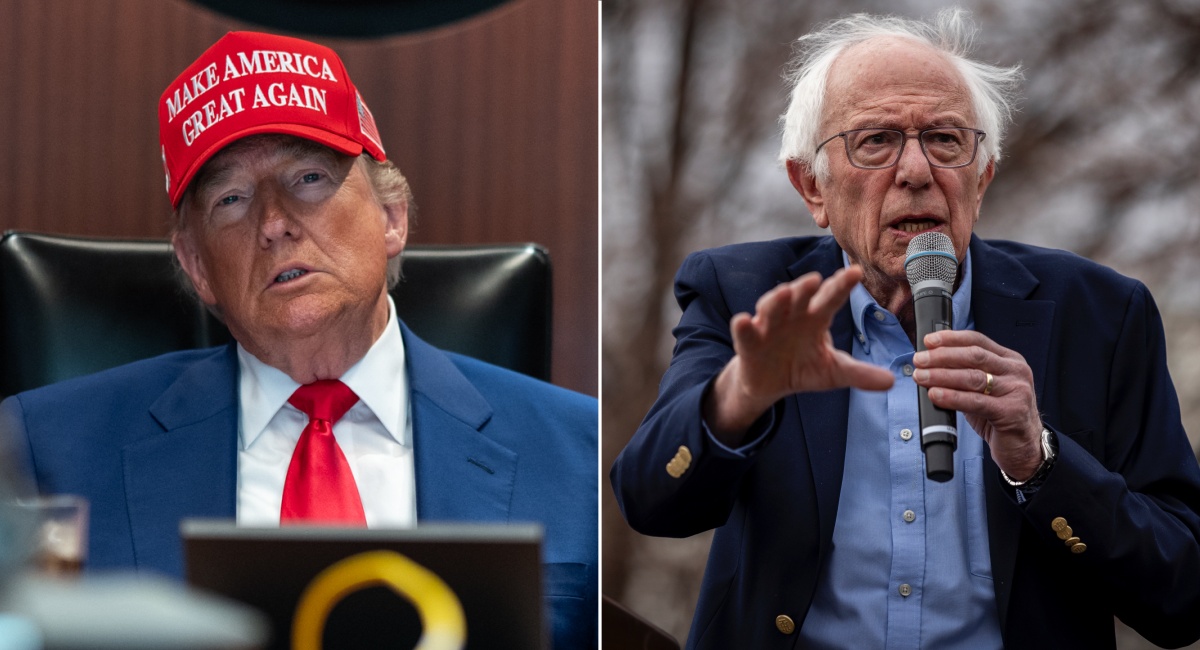 'Grossly unconstitutional!' - Bernie Sanders scalds Trump for bombing Iran during rally