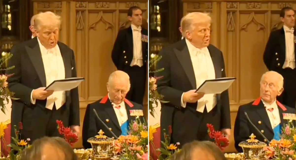Trump labelled 'America's greatest embarrassment' following state banquet speech next to King Charles