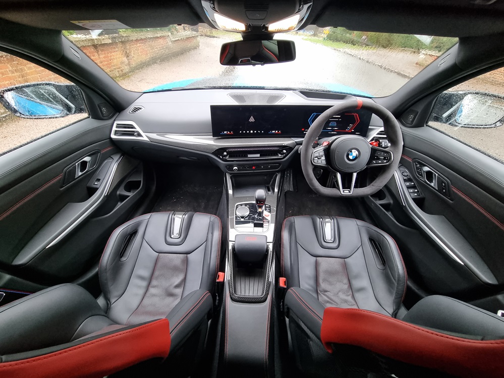 Interior of the BMW M3 CS Touring