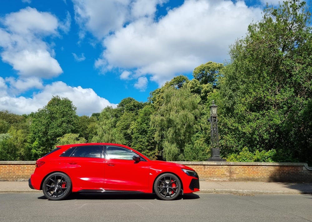 Audi RS3 side on
