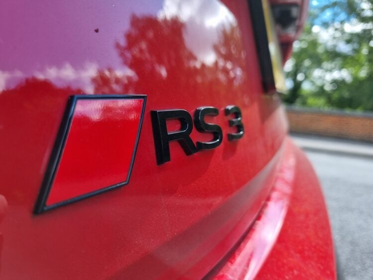 Audi RS3 rear badge