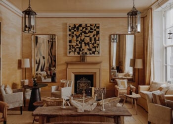 The Marmalade Lounge at No.1 York is a sea of yellows, creams and blacks