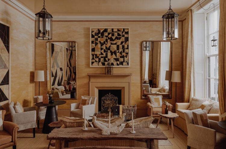 The Marmalade Lounge at No.1 York is a sea of yellows, creams and blacks