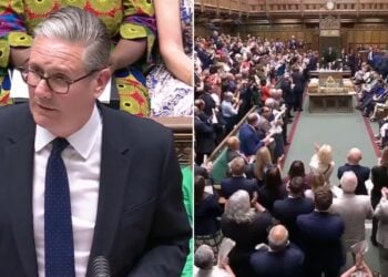 keir starmer standing ovation