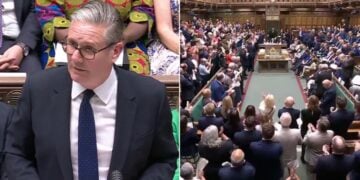 keir starmer standing ovation