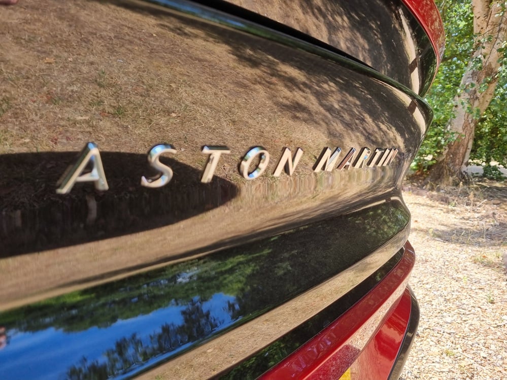 Rear of the Aston Martin Vanquish with Aston Martin badging