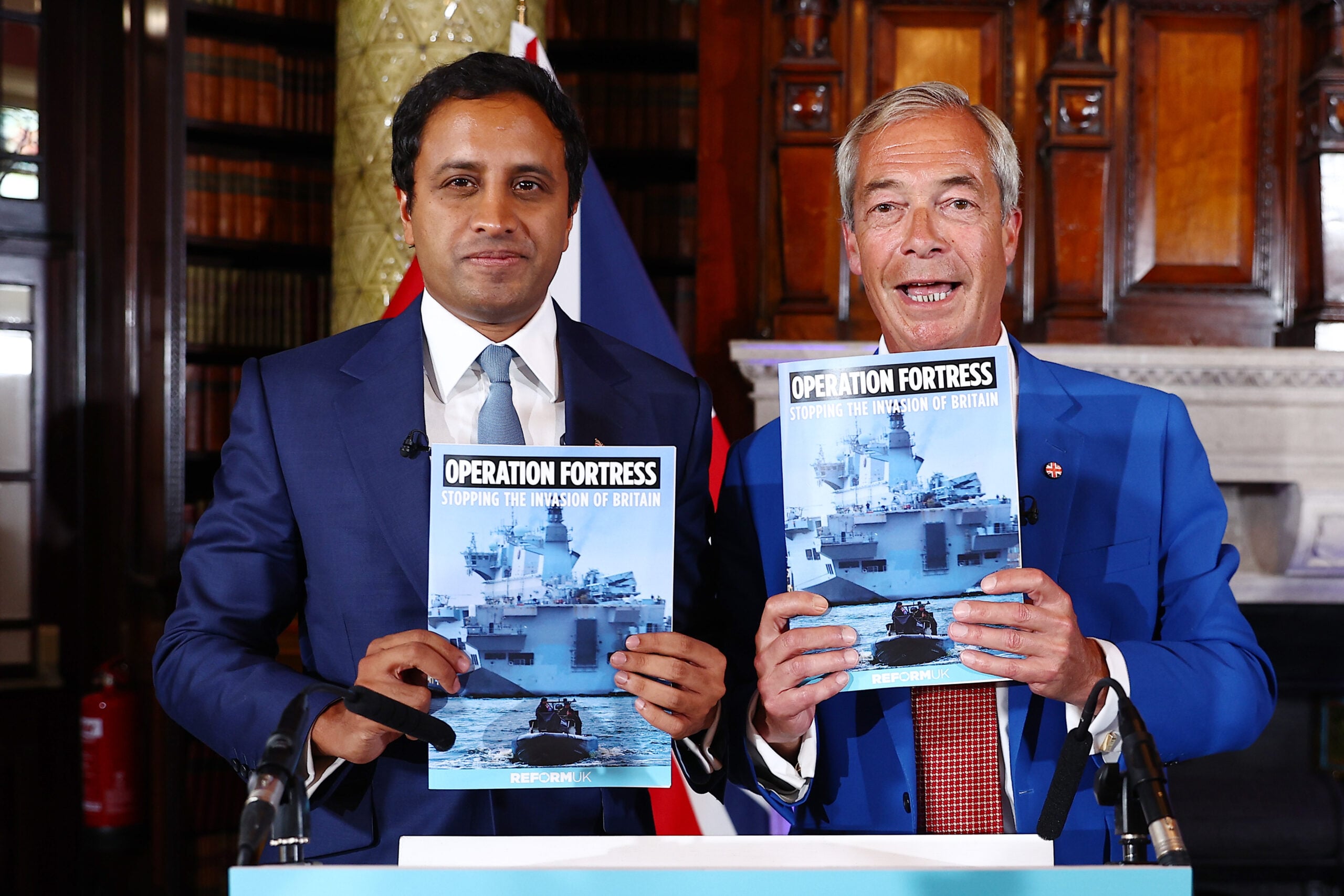 reform uk small boats plan operation fortress