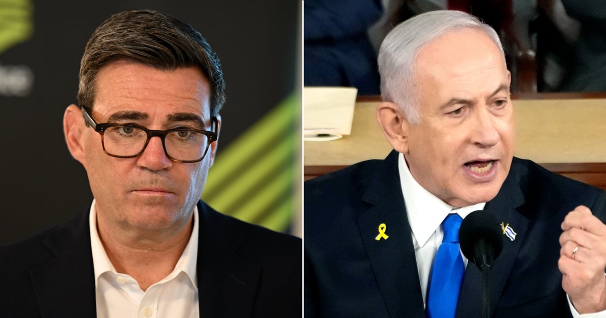 Andy Burnham joins allies in condemning Israel’s settlement plan for West Bank
