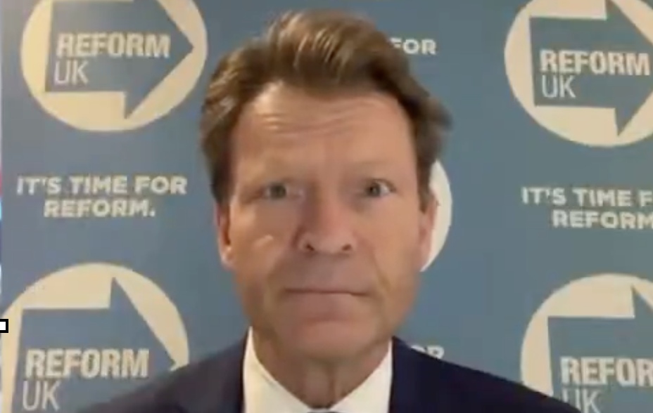 Richard Tice flounders as he's asked when exactly billionaire donors moved to UK