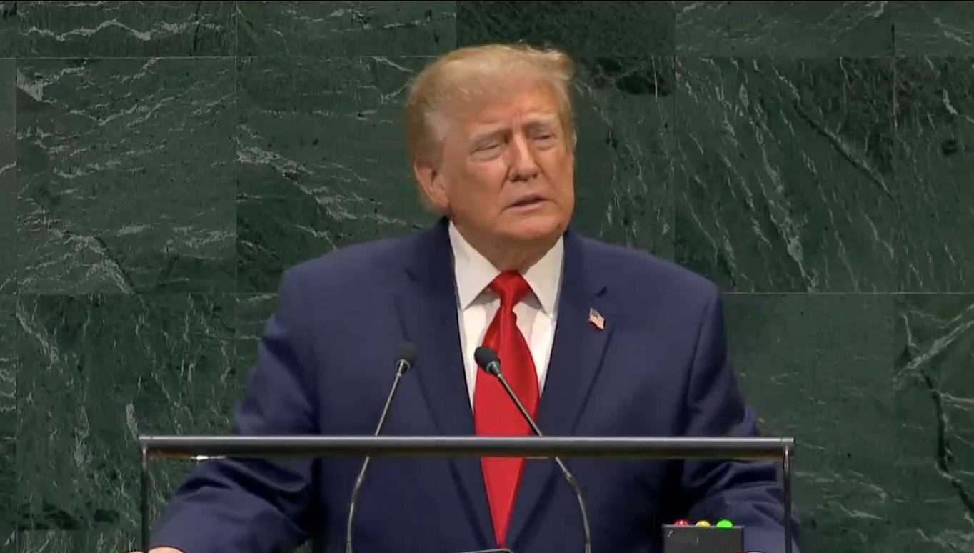 donald trump un speech