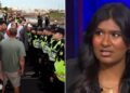 ash sarkar anti-migrant protestors