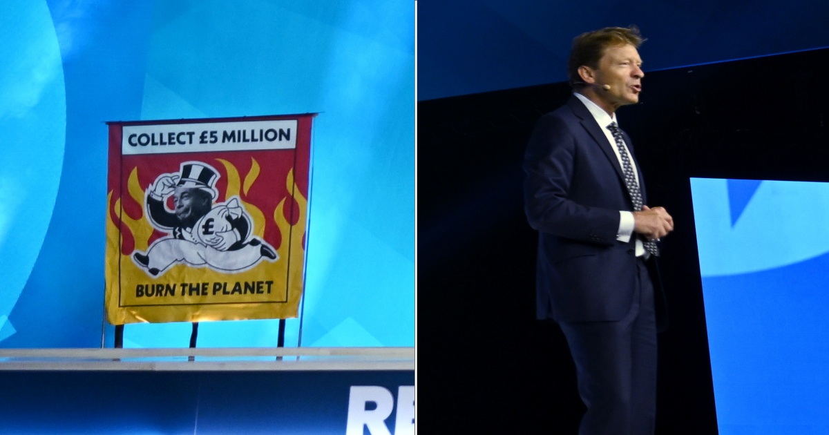 greenpeace farage banner