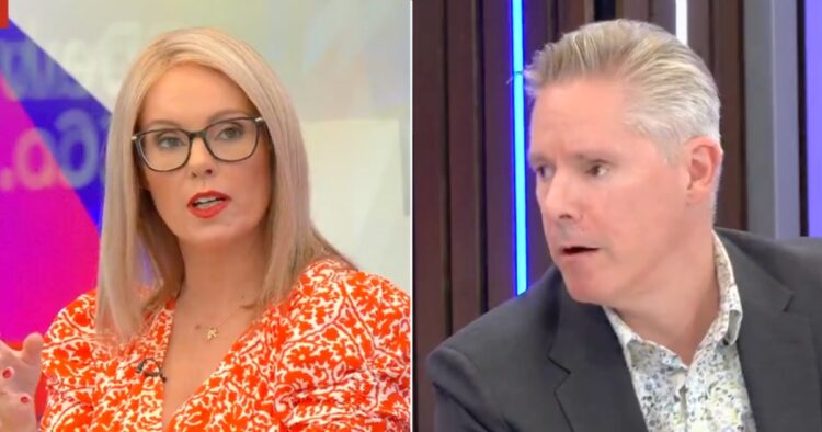 gb news michelle dewberry portsmouth protestors