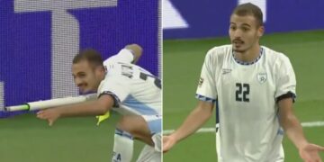 israel footballer celebration
