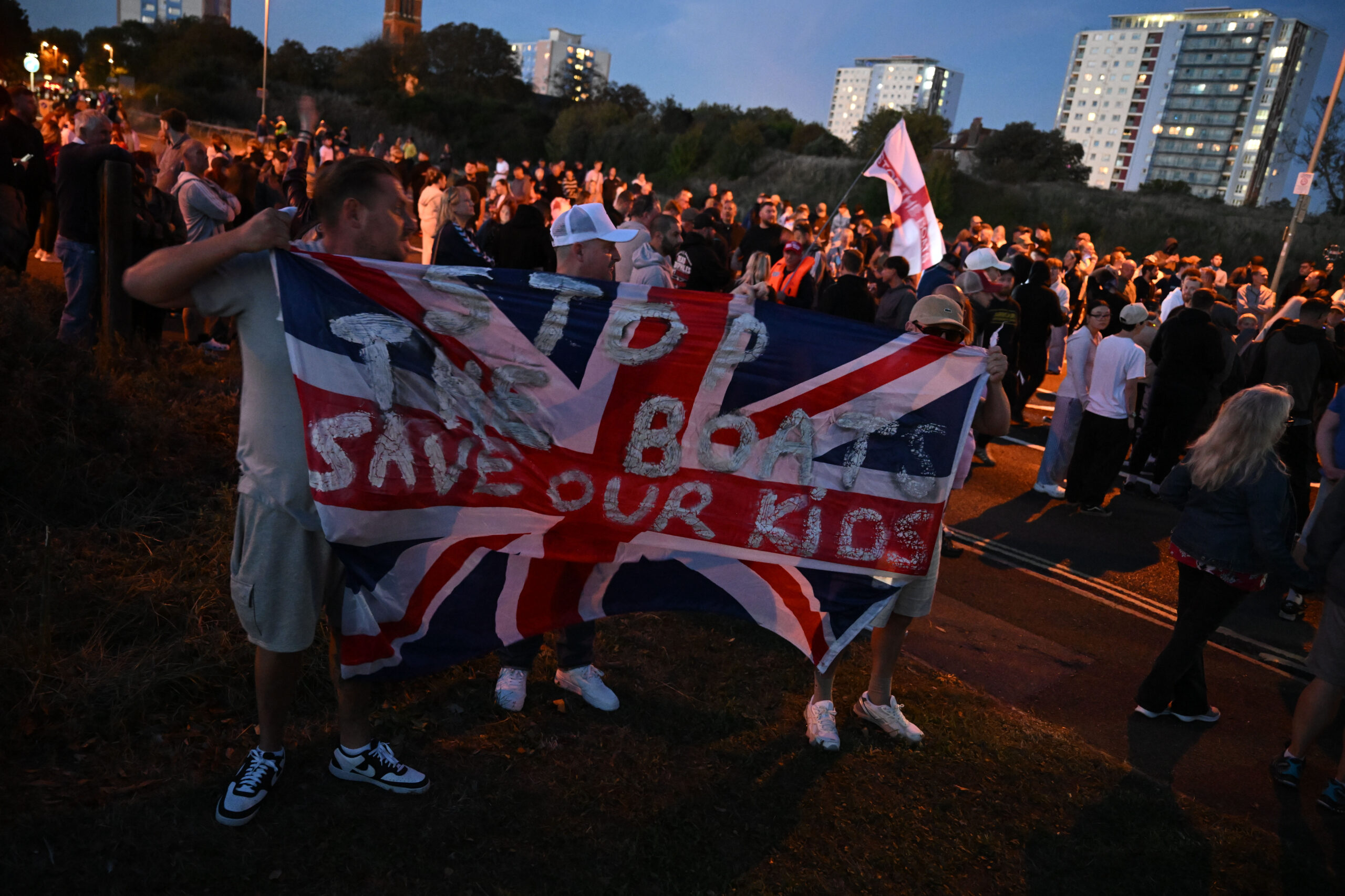 hampshire gosport protest