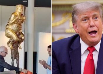 trump statue eu parliament
