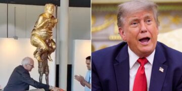 trump statue eu parliament