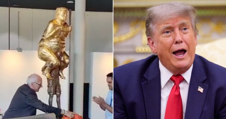 trump statue eu parliament